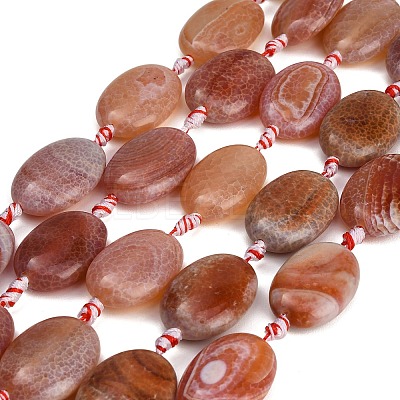 Natural Fire Crackle Agate Beads Strands GG-CBAE0EB-03D-1