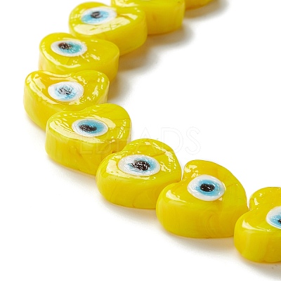 Handmade Evil Eye Lampwork Beads LAMP-F021-02C-1