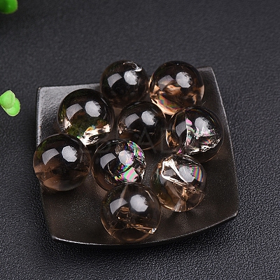 Natural Smoky Quartz Crystal Ball Display Decorations PW-WG31081-01-1