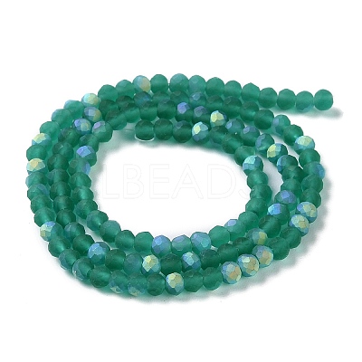Imitation Jade Glass Beads Strands EGLA-A034-T3mm-MB18-1