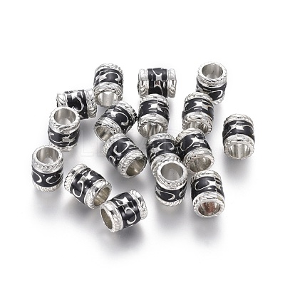 Enamel Alloy European Beads EA8640-2-1