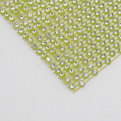 Plastic Elasticity Rhinestone Net LS-KY-WH0020-86C-1