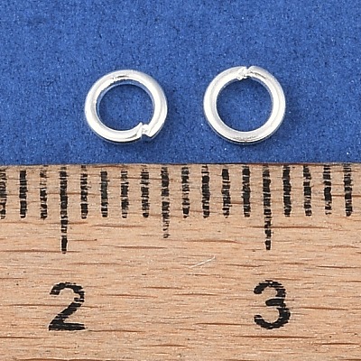Brass Open Jump Rings KK-N254-45A-S-1