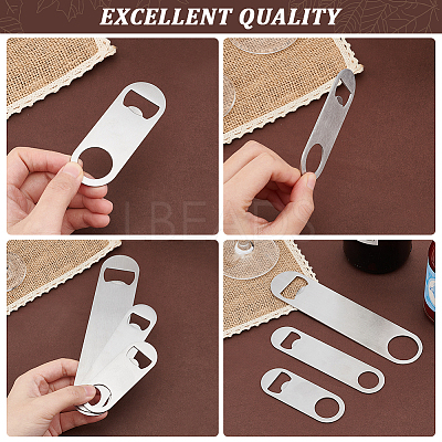 21Pcs 3 Style Stainless Steel Beer Bottle Openers AJEW-UN0001-22-1