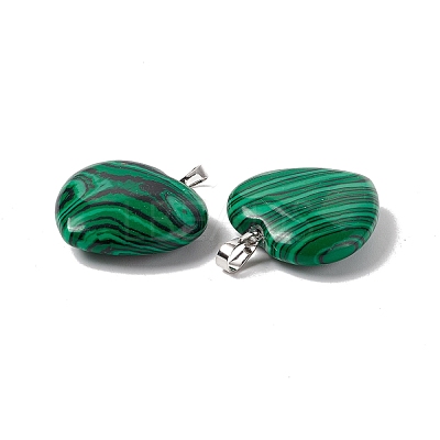 Synthetic Malachite Pendants G-G956-B62-FF-1