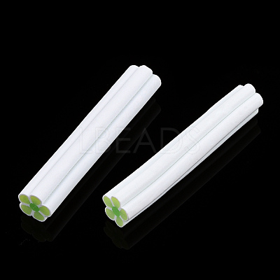 Luminous Handmade Five Petal Flower Polymer Clay Canes CLAY-T016-85B-1