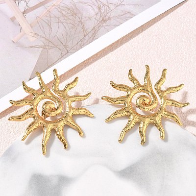 304 Stainless Steel Stud Earrings for Women SA-CBA46AF-03G-1