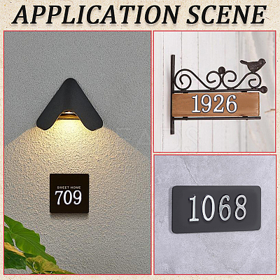 10Pcs ABS Plastic Stickers DIY-SP0007-95A-1