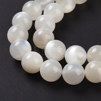 Natural White Moonstone Beads Strands G-F306-05AB-8mm-1