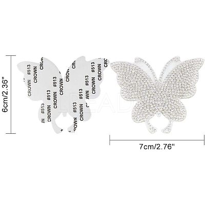 Iron On Rhinestone Glue Sheets DIY-NB0002-95-1