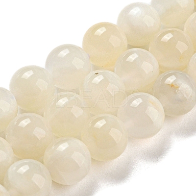 Natural White Moonstone Beads Strands G-F306-05AB-8mm-01-1