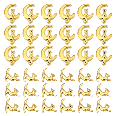 120Pcs 2 Style Alloy Cabochons FIND-OC0001-49-1