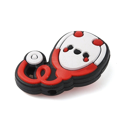 Stethoscope Food Grade Eco-Friendly Silicone Beads SIL-WH0012-033B-1