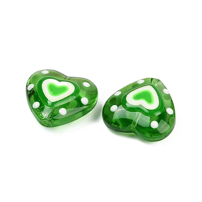 Handmade Lampwork Beads Strands LAMP-R004-06B-07-1