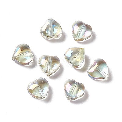 Electroplate Glass Bead EGLA-H102-08N-1