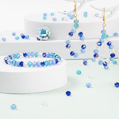 500Pcs 5Colors Electroplate Glass Beads EGLA-LS0001-01A-1