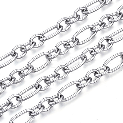 Tarnish Resistant 304 Stainless Steel Figaro Chains Chains CHS-N001-03P-1