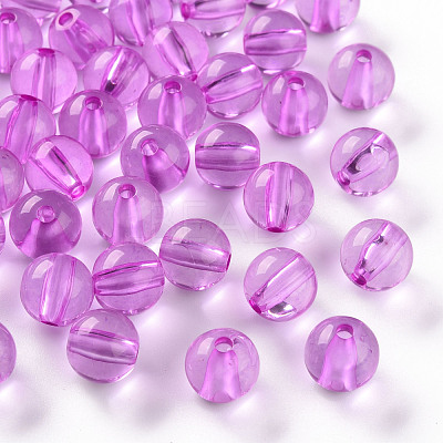 Transparent Acrylic Beads MACR-S370-A10mm-740-1