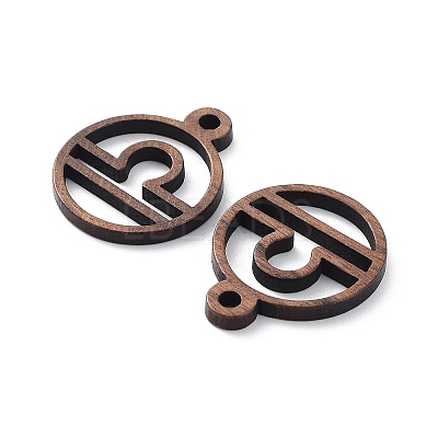 Walnut Wood Laser Cut Pendants WOOD-Q051-07J-1
