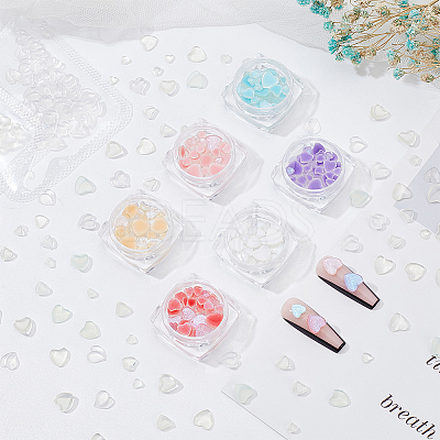 10 Style Light Sensation Resin Cabochons MRMJ-OC0001-49-1