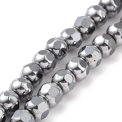 Electroplated Non-magnetic Synthetic Hematite Beads Strands G-G862-02C-1