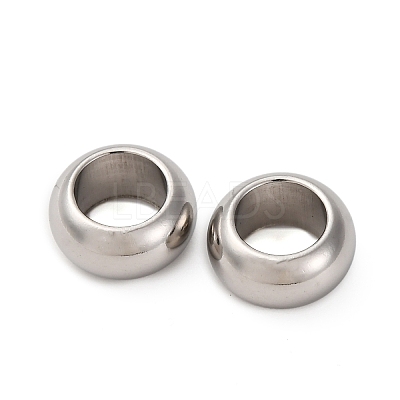 304 Stainless Steel European Beads STAS-P397-01B-P-1