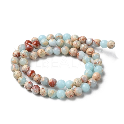Synthetic Imperial Jasper Dyed Beads Strands X-G-D077-A01-01I-1