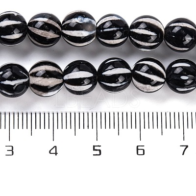 Tibetan Style dZi Beads Strands G-C133-A01-02-1