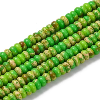 Synthetic Imperial Jasper Dyed Beads Strands G-K343-C39-02-1
