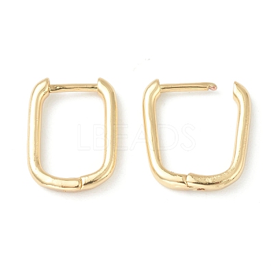 Brass Huggie Hoop Earrings EJEW-L234-025-1