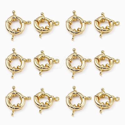 Rack Plating Brass Spring Ring Clasps KK-D399-A-G-NF-1