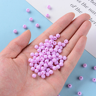 Opaque Acrylic Beads X-MACR-S370-C6mm-A03-1