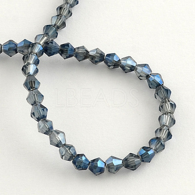 Electroplate Glass Bead Strands EGLA-R094-4mm-13-1