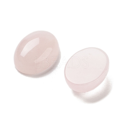 Natural Rose Quartz Cabochons G-G145-01B-38-1