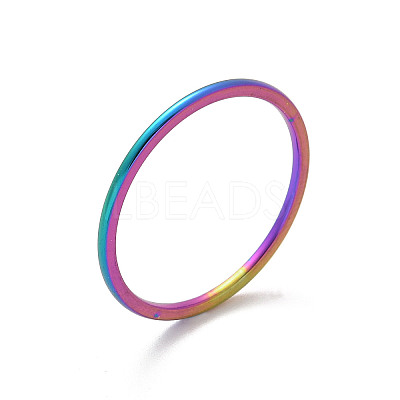 304 Stainless Steel Plain Band Rings STAS-I160-F-MC-1