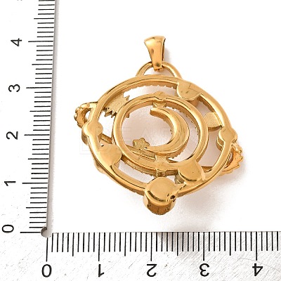 304 Stainless Steel Rhinestone Pendants RB-CBA9A37-03G-A-1