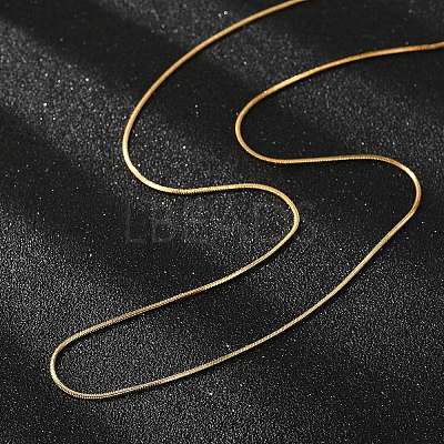 PVD Vacuum Plating 304 Stainless Steel Snake Chains Necklaces NJEW-O058-24G-1