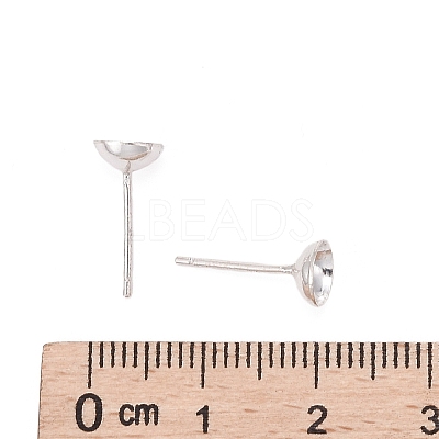 925 Sterling Silver Ear Stud Findings STER-K167-043D-S-1