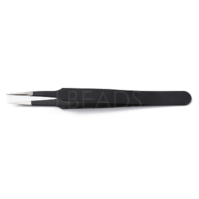 Spray Painted 201 Stainless Steel Beading Tweezers TOOL-G021-07-1