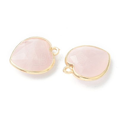 Natural Rose Quartz Pendants G-B009-03G-A-1