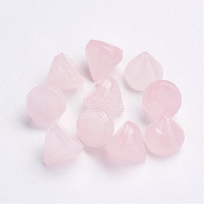 Natural Rose Quartz Cabochons G-P287-B06-1