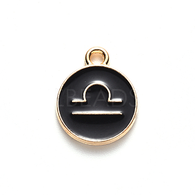 Alloy Enamel Pendants LS-ENAM-S124-01A-08K-1