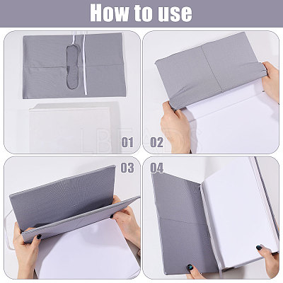 Polyester Book Cover OFST-WH0004-144J-1