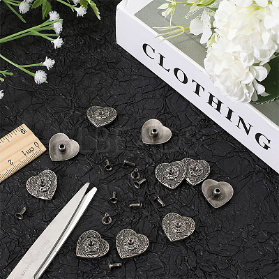 20 Sets Zinc Alloy Coin Collision Rivets FIND-CP0001-88-1