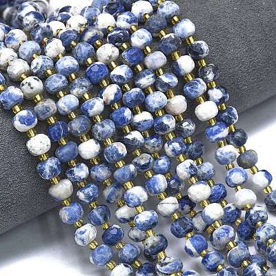 Natural Sodalite Beads Strands G-K389-E74-01A-1