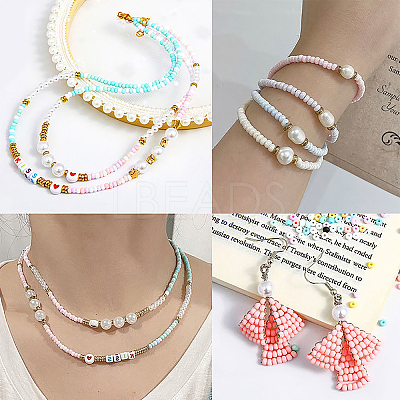 5530Pcs 10 Colors 8/0 Opaque Glass Seed Beads SEED-CJ0001-13-1