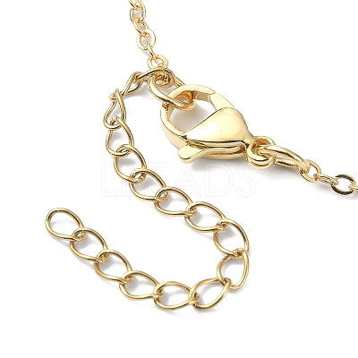 2Pcs 2 Color Brass Bar Link Chains Macrame Pouch Empty Stone Holder for Pendant Necklaces Making NJEW-JN04466-02-1