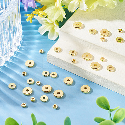 30Pcs 3 Styles Brass Spacer Beads KK-TADJ0001-09B-1
