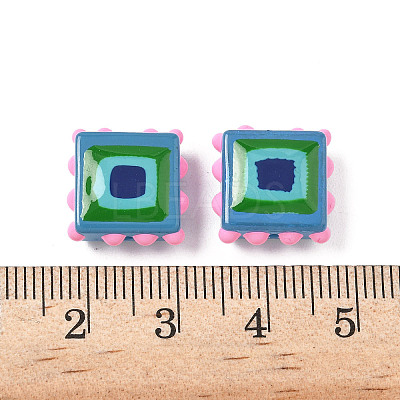 Baking Paint Glass Enamel Beads LAMP-S079-14E-1