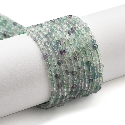 Natural Fluorite Beads Strands G-F509-38-3mm-1